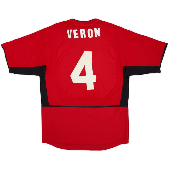 2002-04 Manchester United Home Shirt Veron #4 - 7/10 - (M)