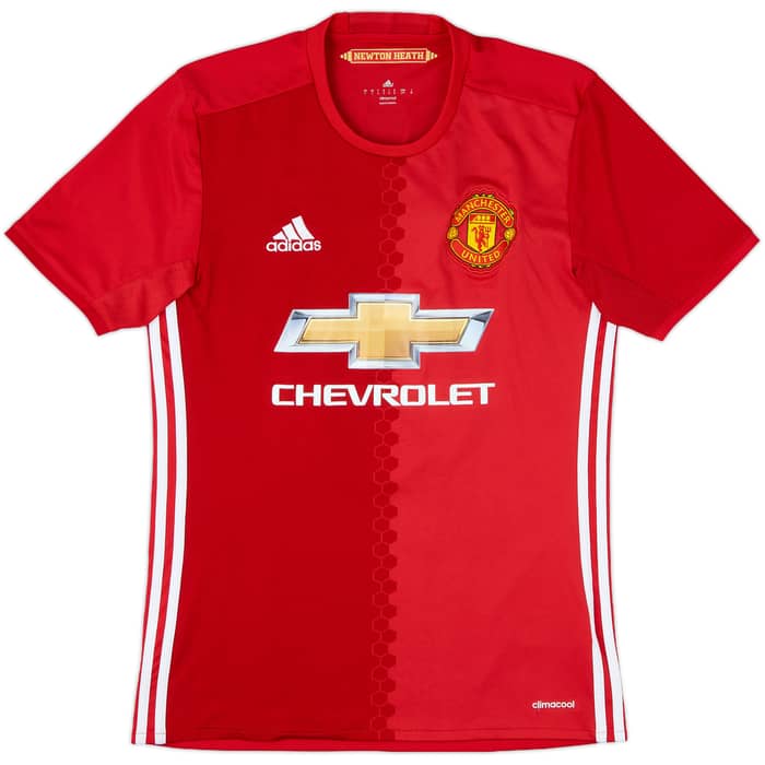 2015-16 Manchester United Home Shirt Pogba #6 - 7/10 - (S)