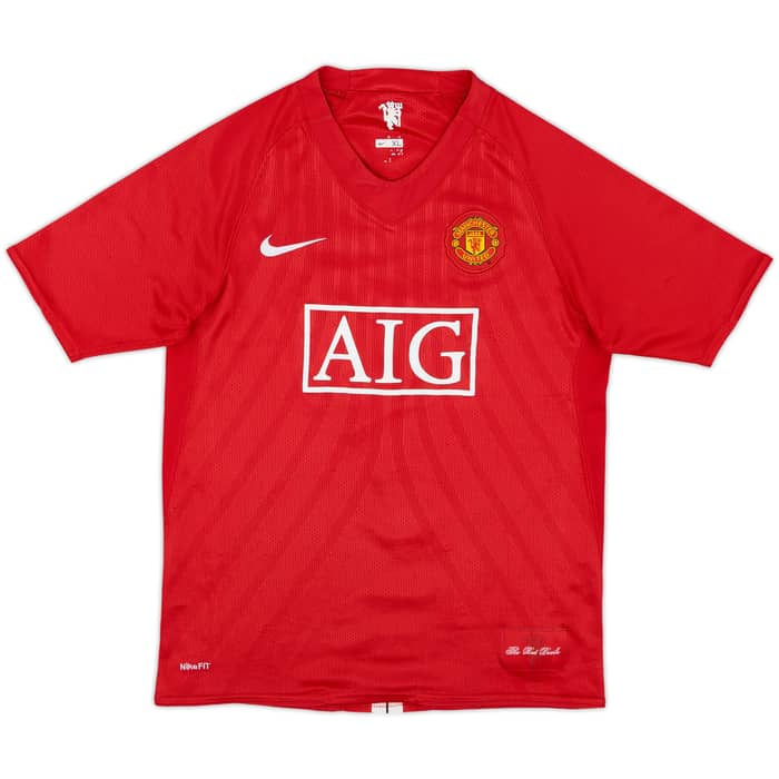 2007-09 Manchester United Home Shirt Ronaldo #7 - 5/10 - (XL.Boys)