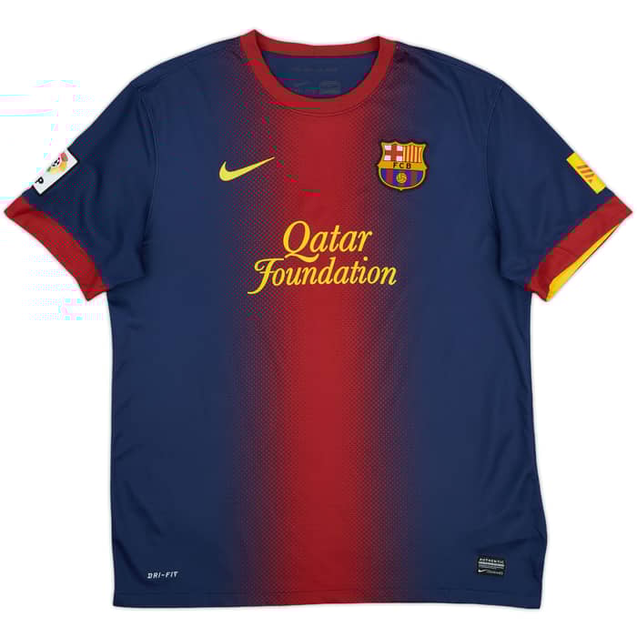 2012-13 Barcelona Home Shirt Xavi #6 - 8/10 - (L)