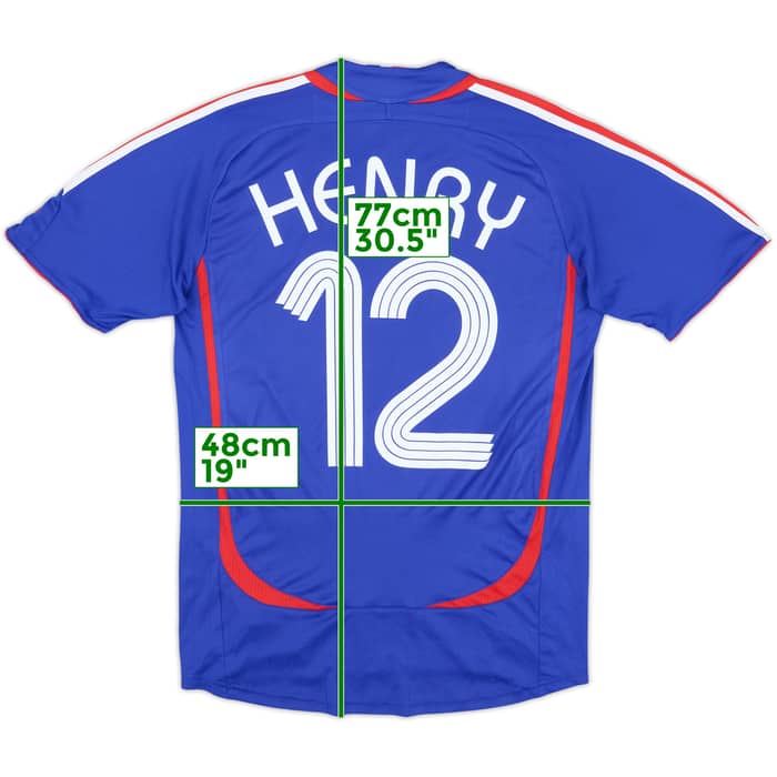 2006-07 France Home Shirt Henry #12 - 7/10 - (S)