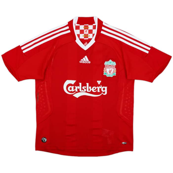 2006-08 Liverpool Home Shirt - 8/10 - (L.Boys)