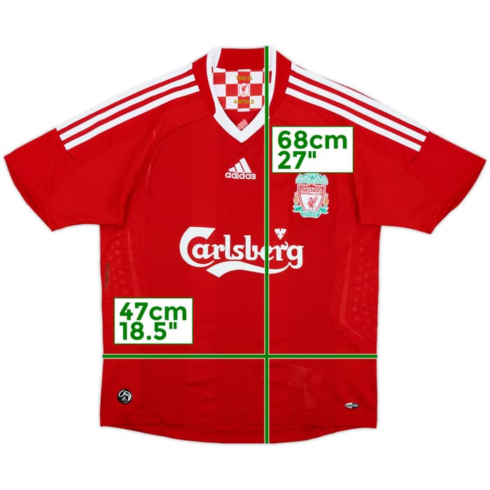 2006-08 Liverpool Home Shirt - 8/10 - (L.Boys)