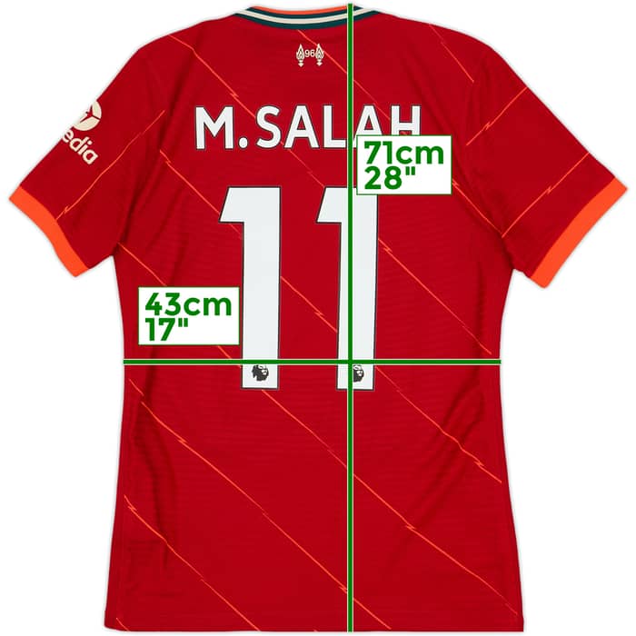 2021-22 Liverpool Authentic Home Shirt M.Salah #11 - 6/10 - (S)