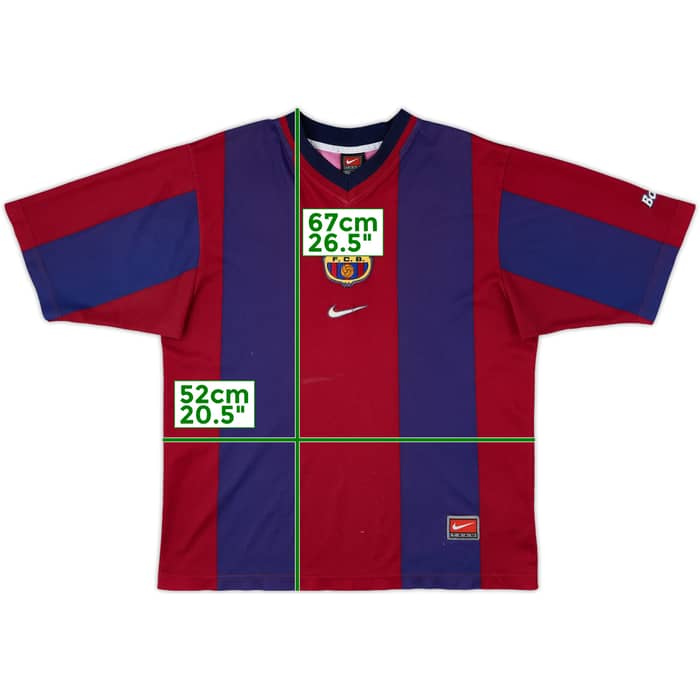 1998-99 Barcelona Basic Home Shirt - 6/10 - (S)