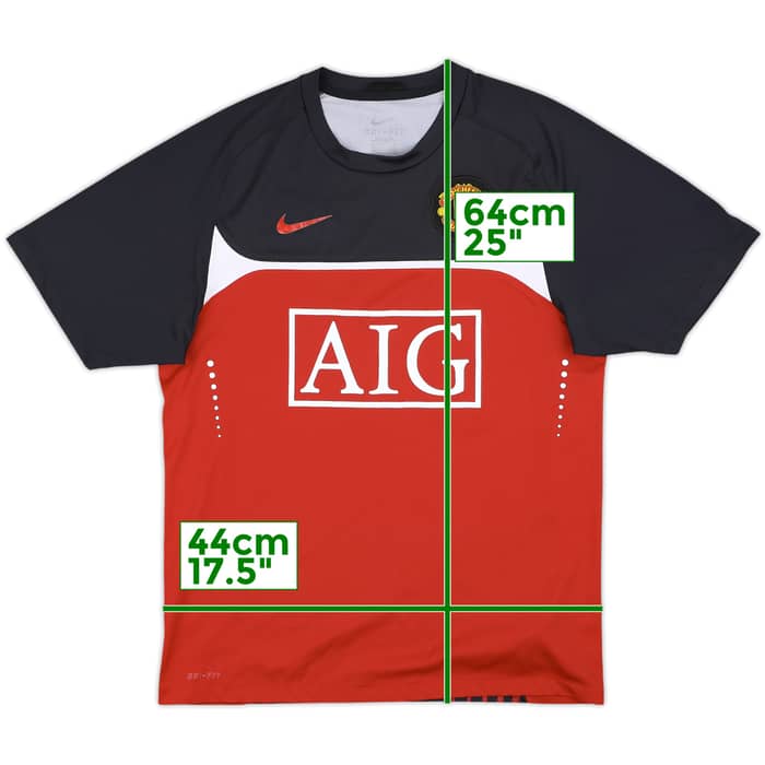 2010-11 Manchester United Nike Training Shirt - 7/10 - (M)