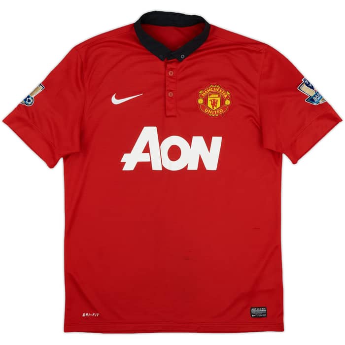 2013-14 Manchester United Home Shirt v. Persie #20 - 5/10 - (M)