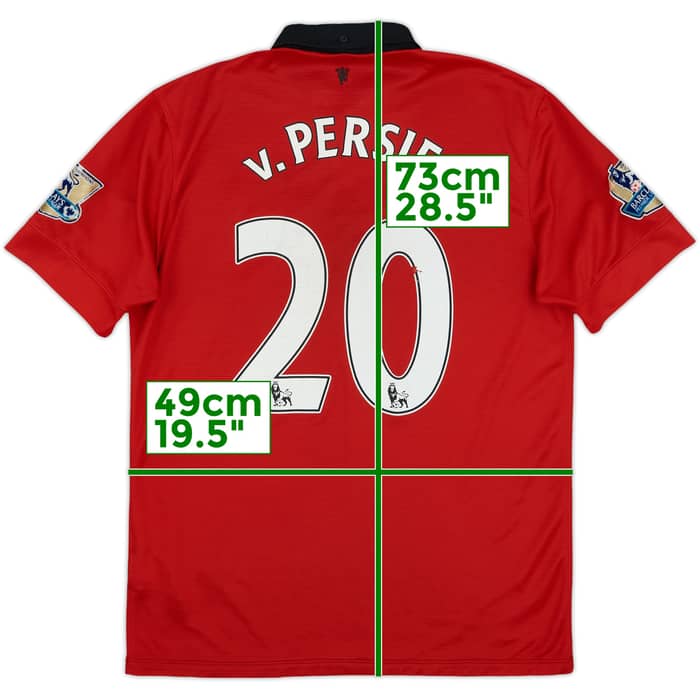 2013-14 Manchester United Home Shirt v. Persie #20 - 5/10 - (M)