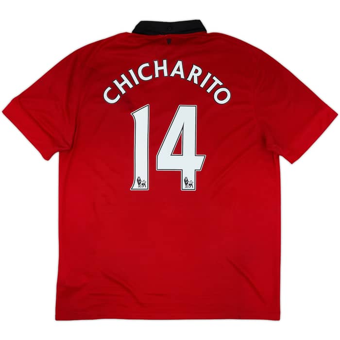 2013-14 Manchester United Home Shirt Chicharito #14 - 7/10 - (XL)