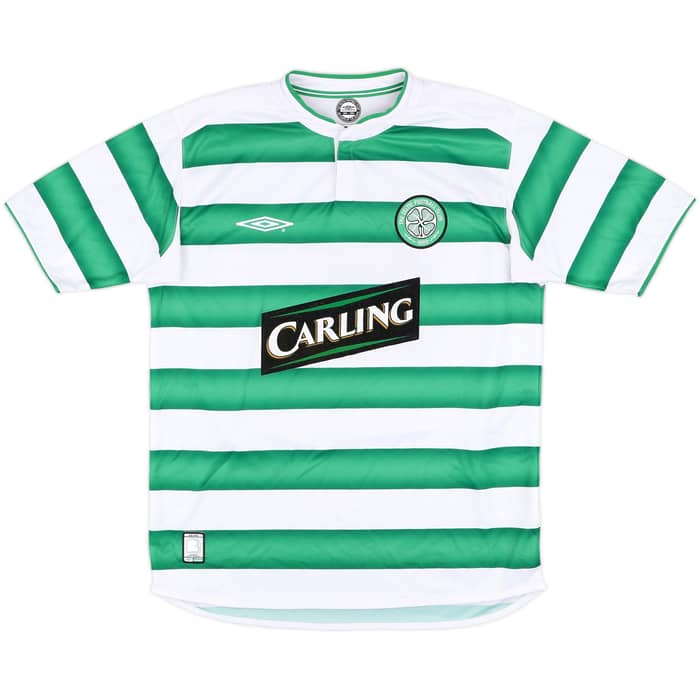 2003-04 Celtic Home Shirt Lennon #18 - 8/10 - (M)