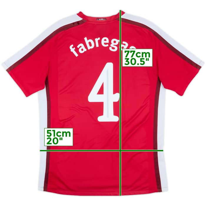 2008-10 Arsenal Home Shirt Fabregas #4 - 5/10 - (L)