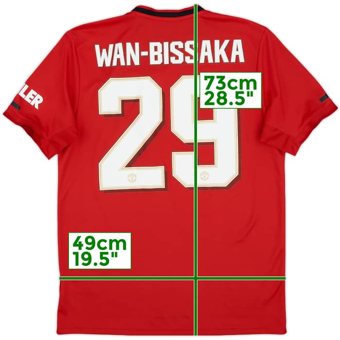 2019-20 Manchester United Home Shirt Wan-Bissaka #29 - 9/10 - (M)
