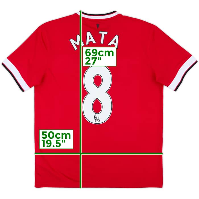 2014-15 Manchester United Home Shirt Mata #8 - 7/10 - (L)