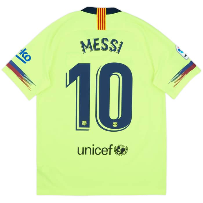 2018-19 Barcelona Away Shirt Messi #10 - 8/10 - (M)