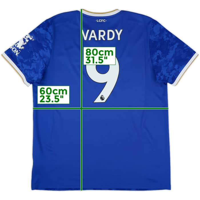 2021-22 Leicester Home Shirt Vardy #9 - 9/10 - (XL)