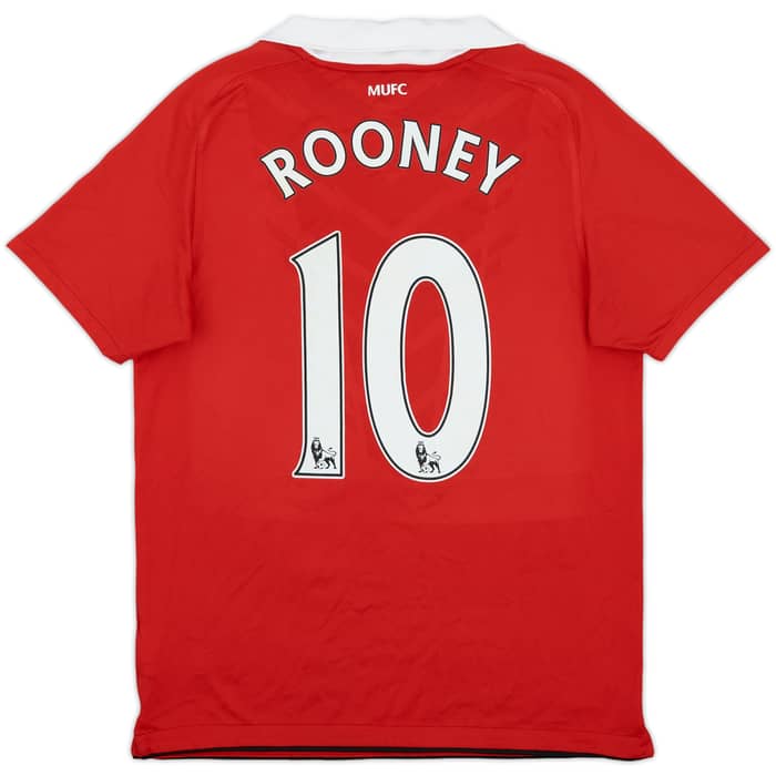 2010-11 Manchester United Home Shirt Rooney #10 - 6/10 - (XL.Boys)