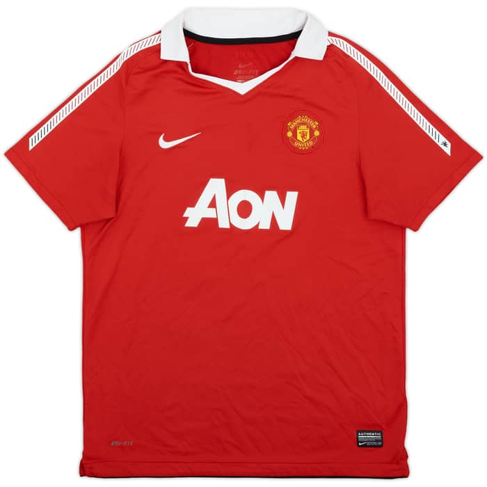 2010-11 Manchester United Home Shirt Rooney #10 - 6/10 - (XL.Boys)