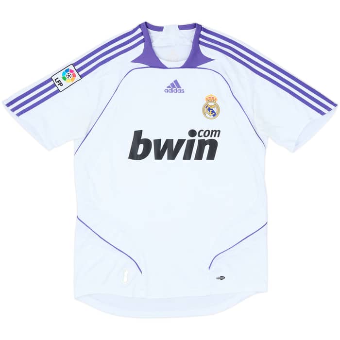 2007-08 Real Madrid Home Shirt Guti. Haz #14 - 6/10 - (M)