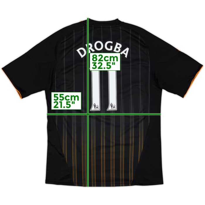 2010-11 Chelsea Away Shirt Drogba #11 - 7/10 - (L)