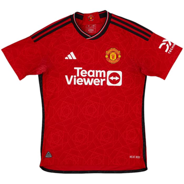 2023-24 Manchester United Authentic Home Shirt Martinez #6 - 10/10 - (M)