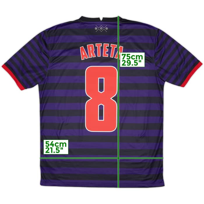 2012-13 Arsenal Away Shirt Arteta #8 - 5/10 - (L)