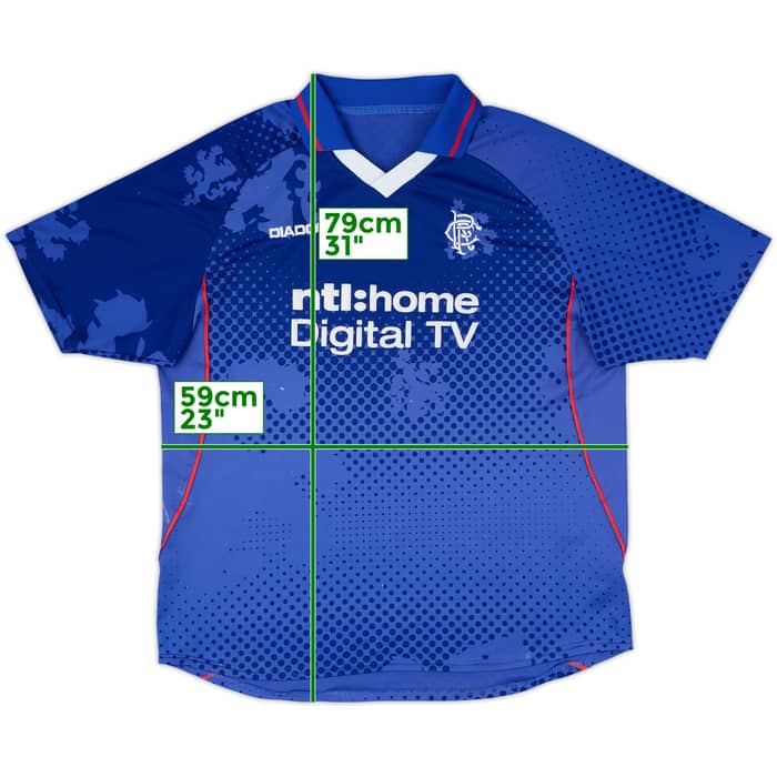 2002-03 Rangers Home Shirt - 5/10 - (XL)
