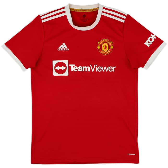 2021-22 Manchester United Home Shirt B.Fernandes #18 - 6/10 - (M)