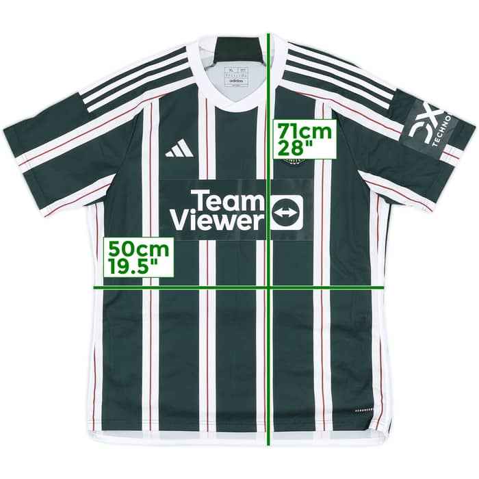 2023-24 Manchester United Away Shirt - 7/10 - (XL)
