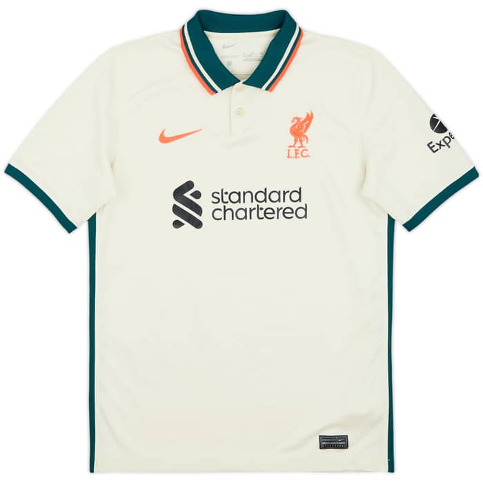 2021-22 Liverpool Away Shirt - 3/10 - (XL.Boys)