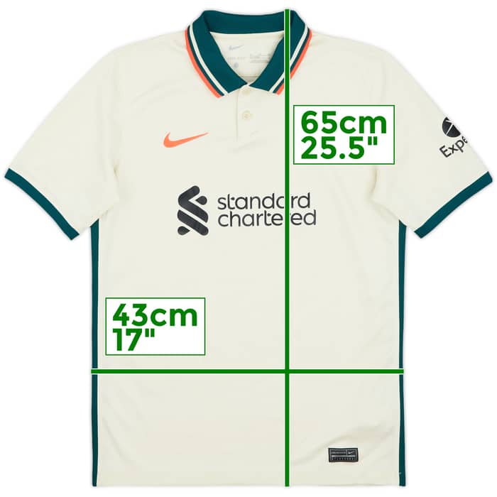 2021-22 Liverpool Away Shirt - 3/10 - (XL.Boys)