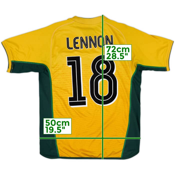 2002-03 Celtic Away Shirt Lennon #18 - 8/10 - (M)
