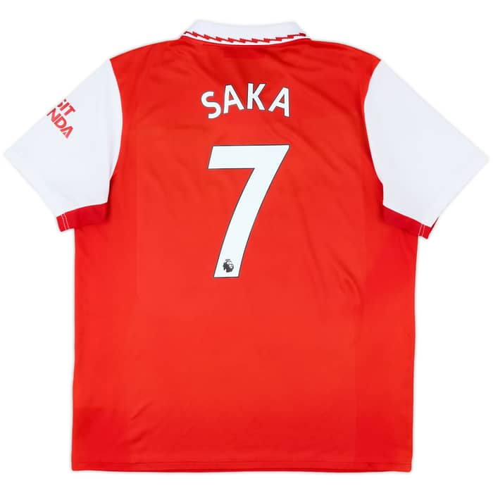 2022-23 Arsenal Home Shirt Saka #7 - 9/10 - (XL)