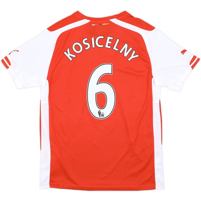 2014-15 Arsenal Home Shirt Kosicelny #6 - 5/10 - (M)