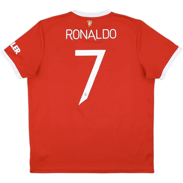 2021-22 Manchester United Home Shirt Ronaldo #7 - 9/10 - (XL)
