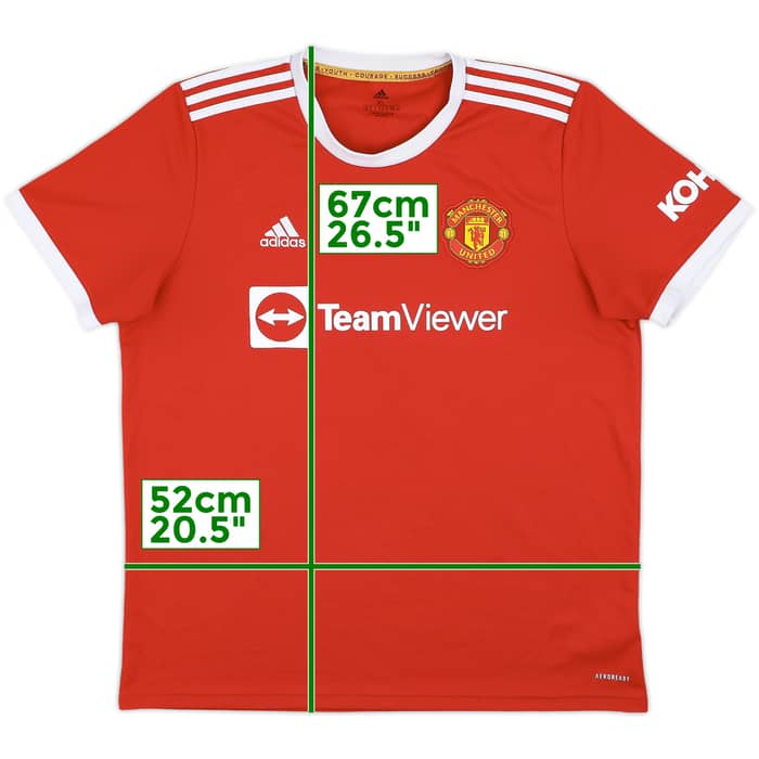 2021-22 Manchester United Home Shirt Ronaldo #7 - 9/10 - (XL)