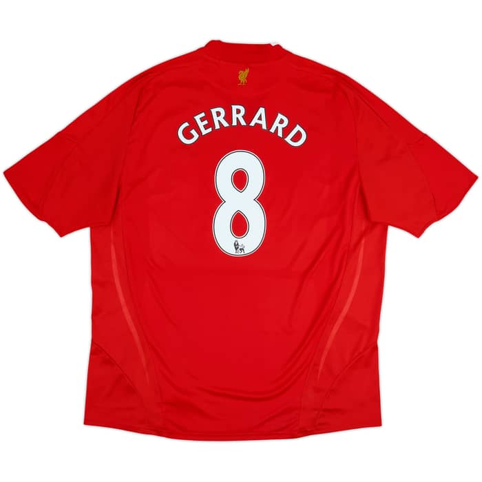 2008-10 Liverpool Home Shirt Gerrard #8 - 6/10 - (XXL)