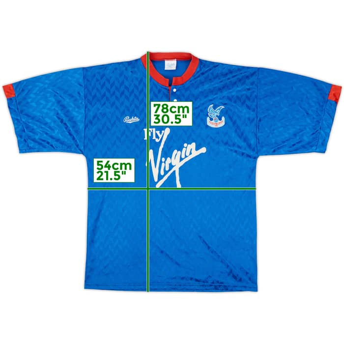1990-91 Crystal Palace Away Shirt - 8/10 - (L)