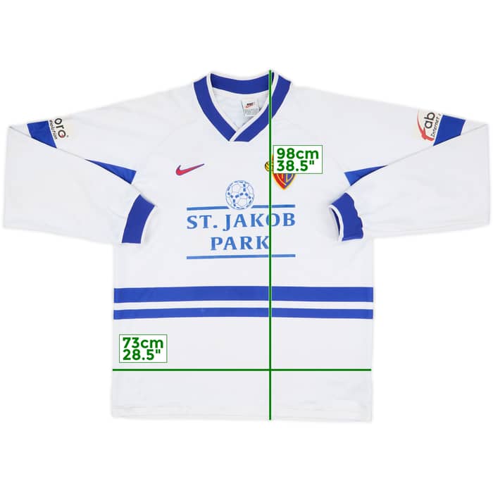 1998-99 FC Basel Player Issue Away L/S Shirt - 6/10 - (XL)