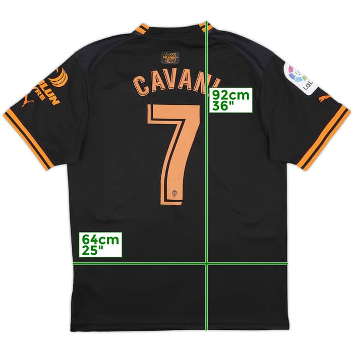 2022-23 Valencia Away Shirt Cavani #7 - 8/10 - (L)
