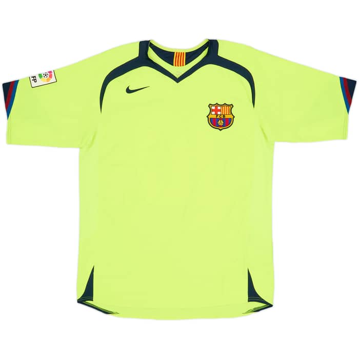 2005-06 Barcelona Away Shirt Ronaldinho #10 - 9/10 - (M)