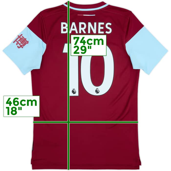2020-21 Burnley Home Shirt Barnes #10 - 8/10 - (S)