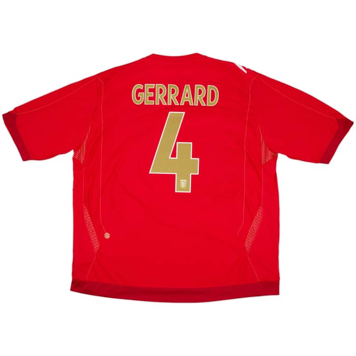 2006-08 England Away Shirt Gerrard #4 - 10/10 - (3XL)