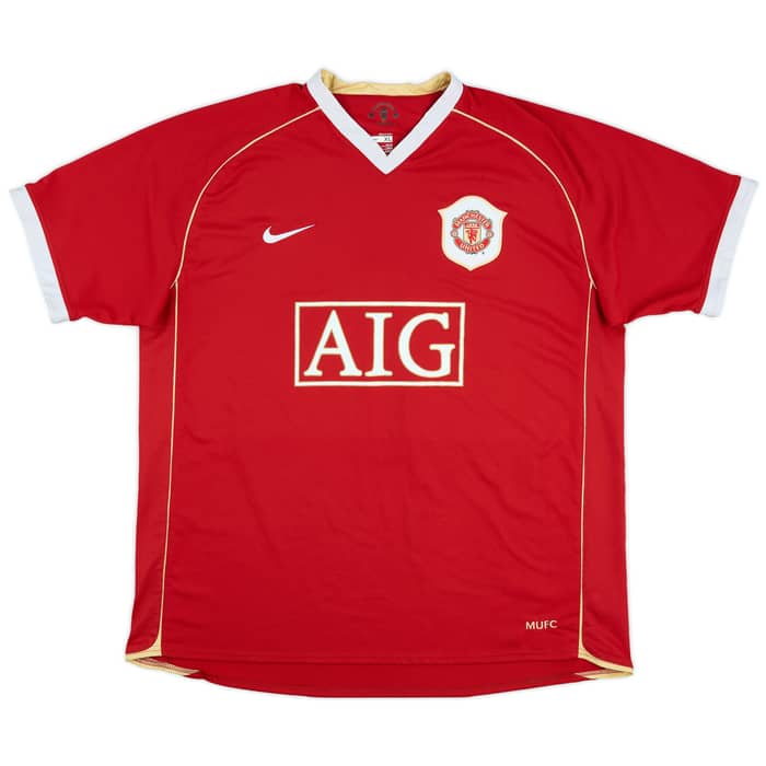 2006-07 Manchester United Home Shirt Evra #3 - 8/10 - (XL)