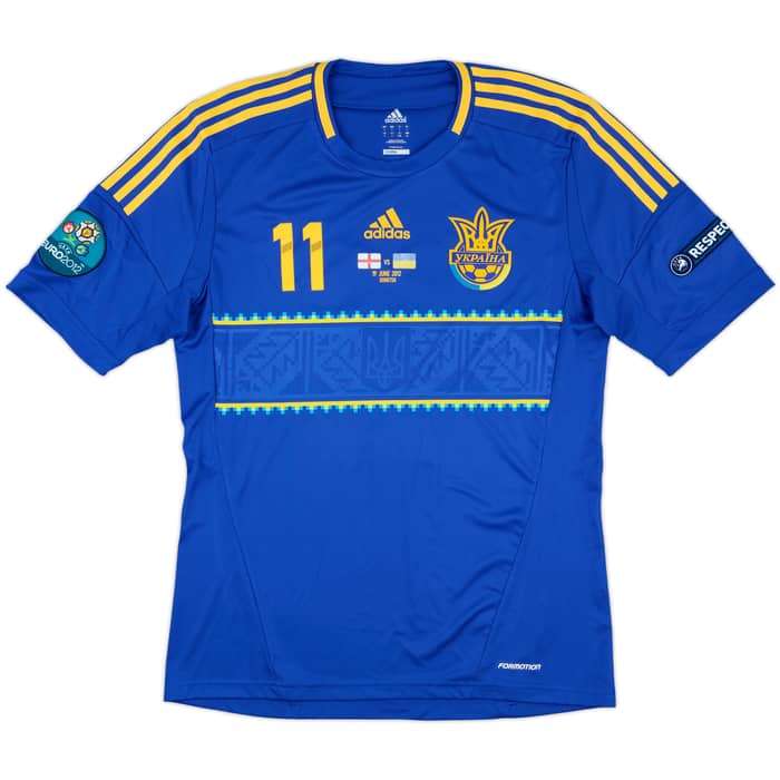 2011-13 Ukraine Player Issue Away Shirt Yarmolenko #11 - 6/10 - (L)