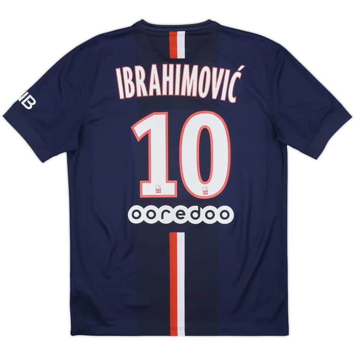 2014-15 Paris Saint-Germain Home Shirt Ibrahimovic #10 - 10/10 - (M)