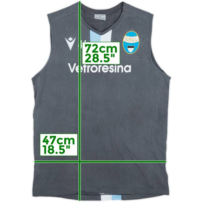 2019-20 SPAL Macron Player Issue Training Vest #44 - 9/10 - (M)