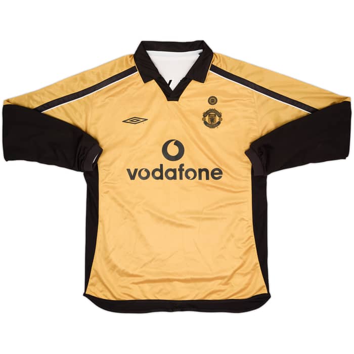 2001-02 Manchester United Centenary Away/Third L/S Shirt Beckham #7 - 9/10 - (XL)