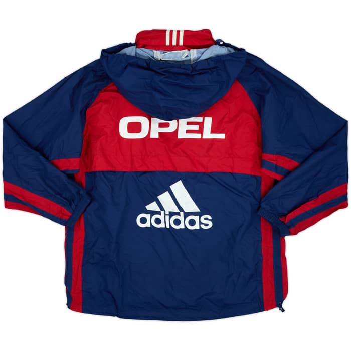 1998-00 Bayern Munich Player Issue adidas Hooded Rain Jacket - 6/10 - (L/XL)