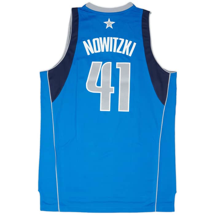 2010-14 Dallas Mavericks Nowitzki #41 adidas Swingman Away Jersey (XL)
