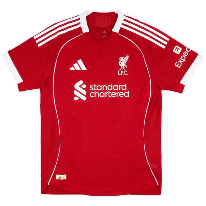 2025-26 Liverpool Authentic Home Shirt Wirtz #7